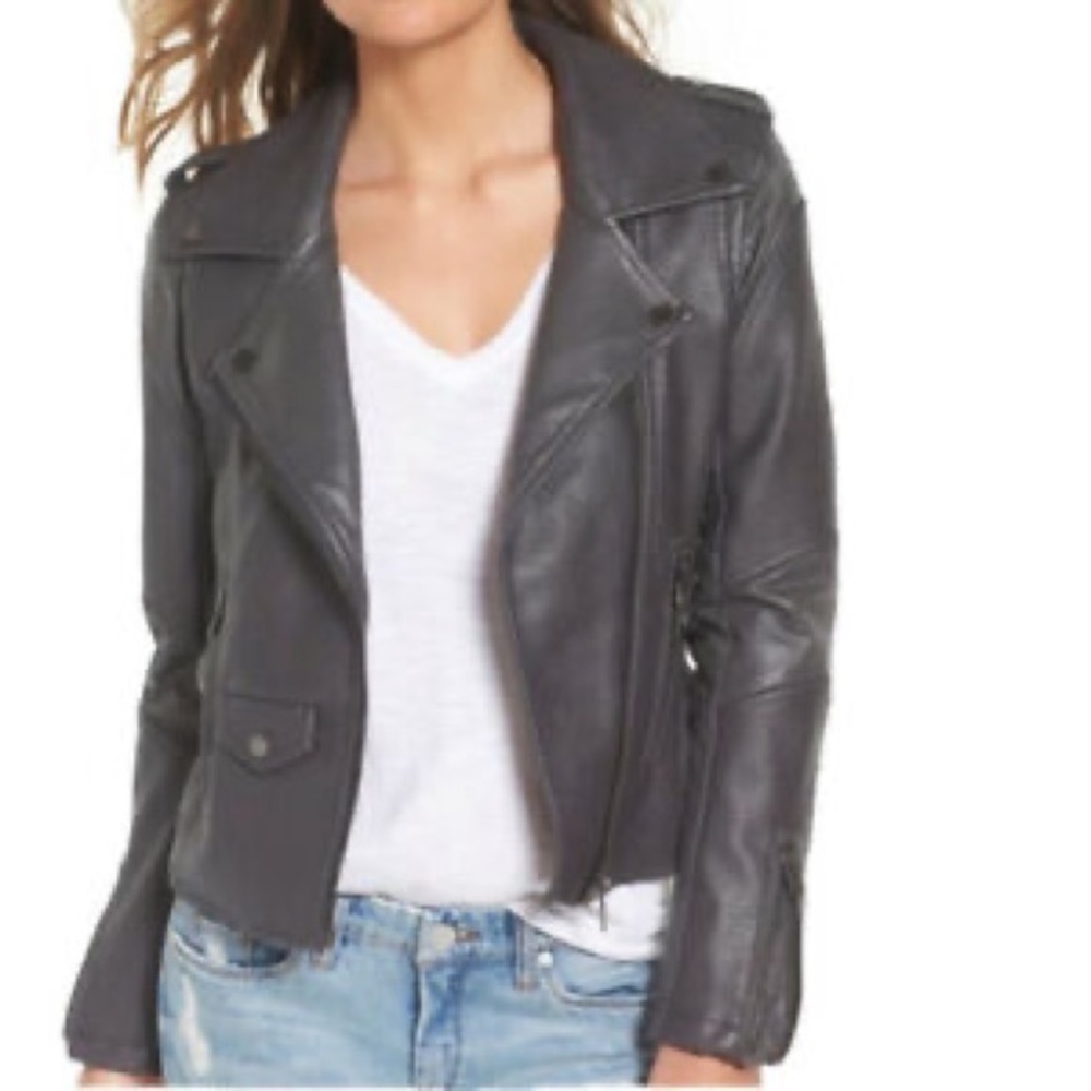 Blanknyc Dark Grey Faux Leather Jacket